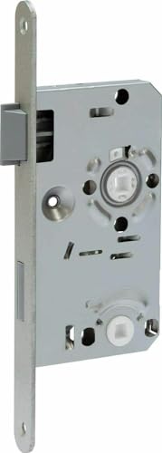 ABUS Einsteckschloss WC Bad rechts oder Links für Zimmertür Falle + Riegel Stulpbreite 20mm / STANDARD AUSFÜHRUNG 78/55mm (20mm, Links, Hammerschlaggold) von ABUS