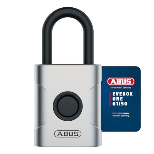 ABUS smartes Vorhängeschloss EVEROX One - schlüsselloses Öffnen auf Knopfdruck - wetterfestes Smart Lock für Schuppen, Gartentor, Spind, Werkzeugkiste u.a. - automatische Verriegelung - 50 mm breit ABUS smartes Vorhängeschloss EVEROX One - schlüsselloses Öffnen auf Knopfdruck - wetterfestes Smart Lock für Schuppen, Gartentor, Spind, Werkzeugkiste u.a. - automatische Verriegelung - 50 mm breit von ABUS