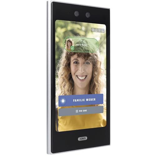 ABUS FaceXess Türsprechanlage - Video Türklingel mit Kamera und LCD-Touchscreen 1280x1080 Pixel, schwarz/Silber von ABUS