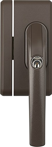 ABUS Fenster-Zusatzsicherung FO400N AL0145 - Fensterschloss mit Druckzylinder, gleichschließend - ABUS-Sicherheitslevel 10 - 37188 - Braun von ABUS