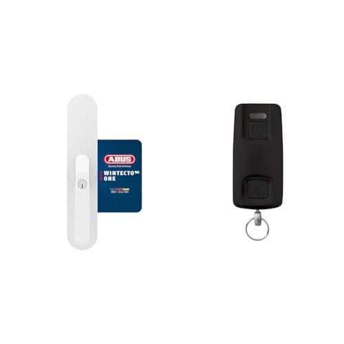 ABUS Fensterantrieb WINTECTO One – Smarter Fenstergriff & HomeTec Pro Bluetooth®-Fernbedienung CFF3100 - zum Öffnen der Haustür - für den HomeTec Pro Bluetooth®-Türschlossantrieb CFA3100 - Schwarz von ABUS