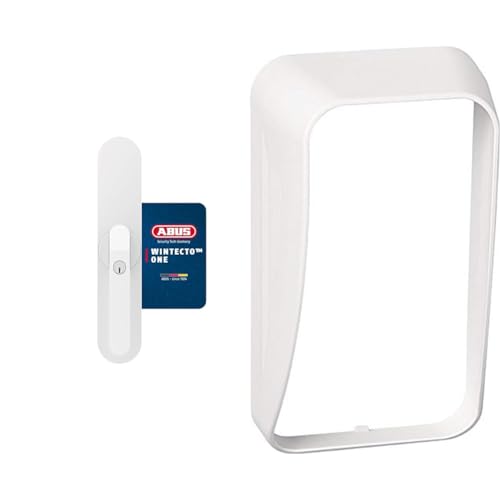 ABUS Fensterantrieb WINTECTO One – Smarter Fenstergriff & HomeTec Pro Tastatur-Sichtschutz CSS3000 W - für die Funk-Tastatur CFT3000 und die Bluetooth-Tastatur CFT3100 - Weiß, 73362 von ABUS