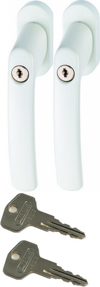 ABUS Fenstergriff ABUS FG200 Weiß, Braun, Silber, SB abschließbarer Fenstergriff, 2er Set weiß, abschließbar, Kindersicherung ABUS Fenstergriff ABUS FG200 Weiß, Braun, Silber, SB abschließbarer Fenstergriff, 2er Set weiß, abschließbar, Kindersicherung von ABUS
