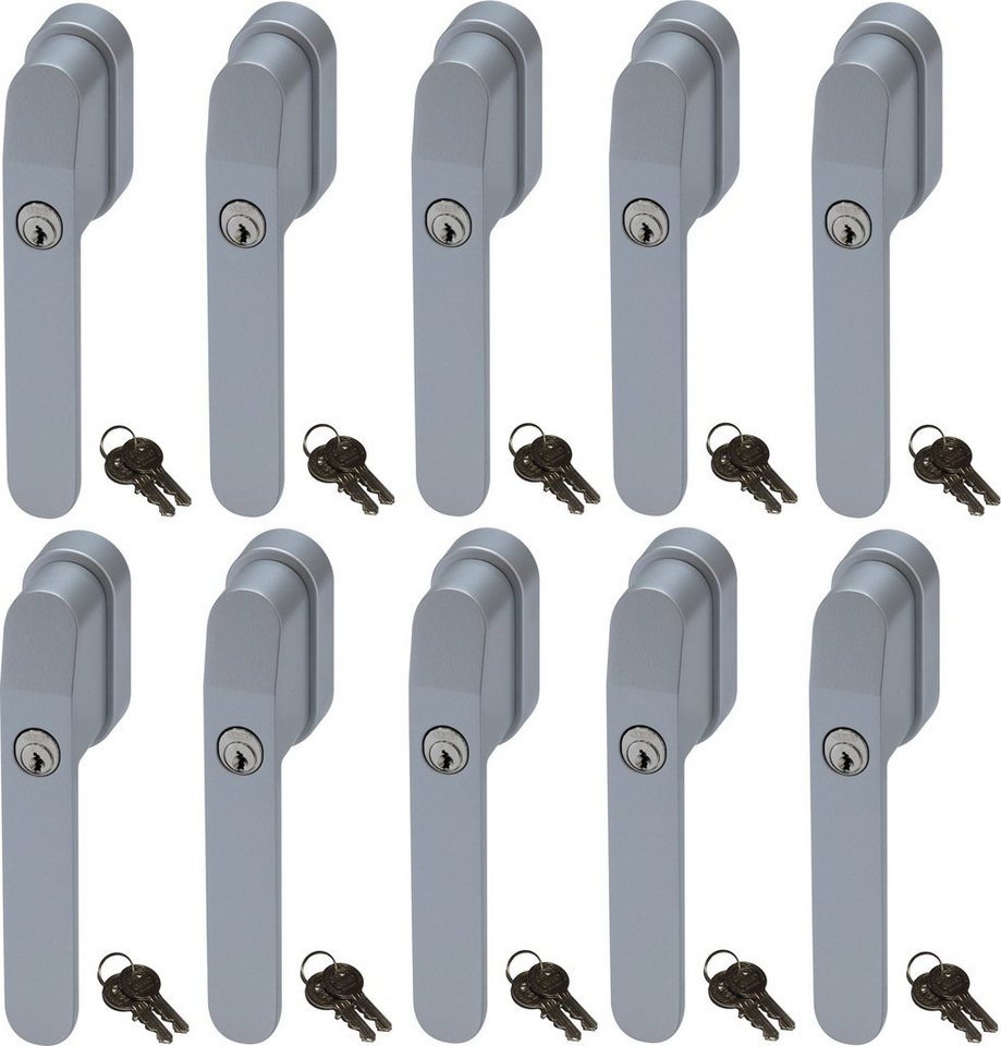 ABUS Fenstergriff FG400 abschließbarer Fenstergriff, gleichschließend, 10er Set, abschließbar, Kindersicherung ABUS Fenstergriff FG400 abschließbarer Fenstergriff, gleichschließend, 10er Set, abschließbar, Kindersicherung von ABUS