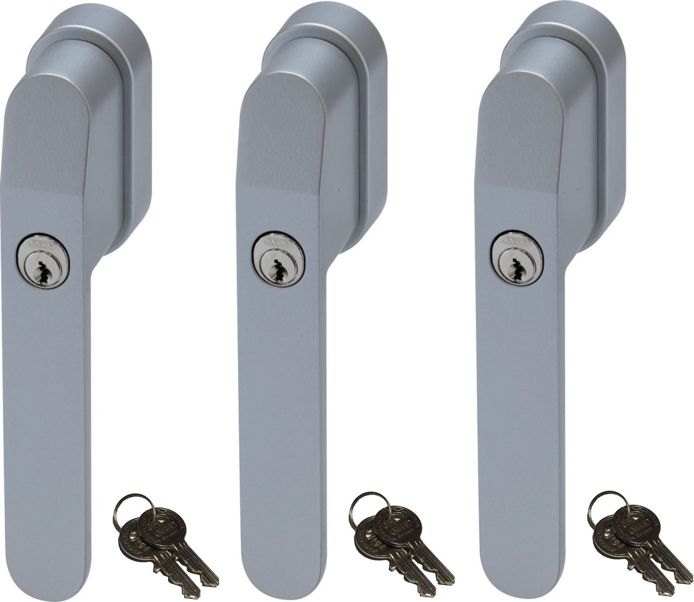 ABUS Fenstergriff FG400 abschließbarer Fenstergriff, gleichschließend, 3er Set von ABUS