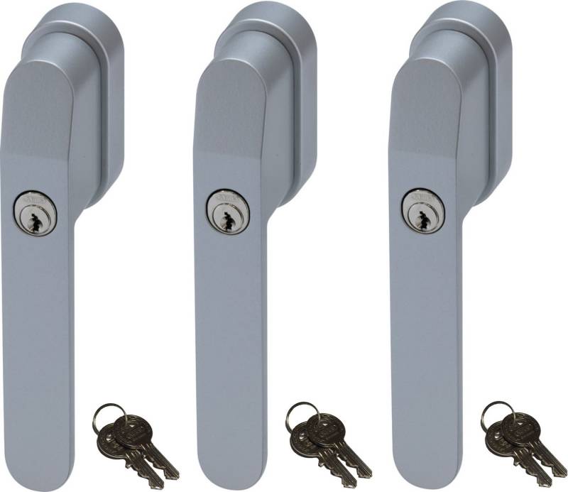 ABUS Fenstergriff FG400 abschließbarer Fenstergriff, gleichschließend, 3er Set, abschließbar, Kindersicherung von ABUS