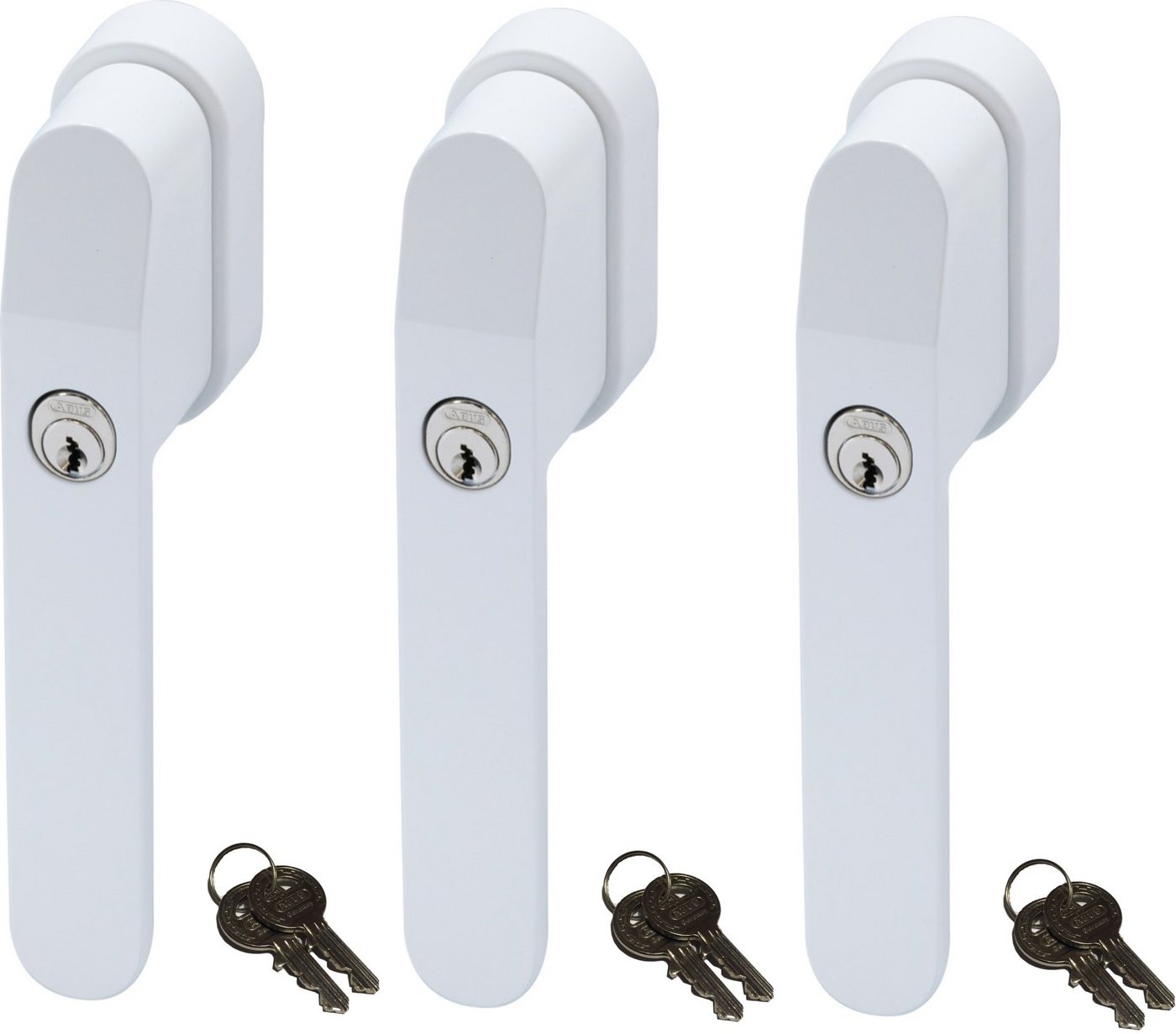 ABUS Fenstergriff FG400 abschließbarer Fenstergriff, gleichschließend, 3er Set, abschließbar, Kindersicherung ABUS Fenstergriff FG400 abschließbarer Fenstergriff, gleichschließend, 3er Set, abschließbar, Kindersicherung von ABUS