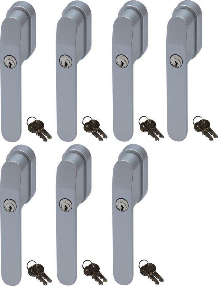 ABUS Fenstergriff FG400 abschließbarer Fenstergriff, gleichschließend, 7er Set von ABUS