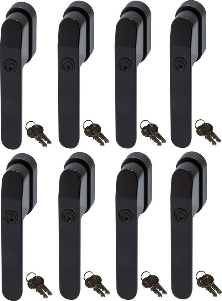 ABUS Fenstergriff FG400 abschließbarer Fenstergriff, gleichschließend, 8er Set von ABUS