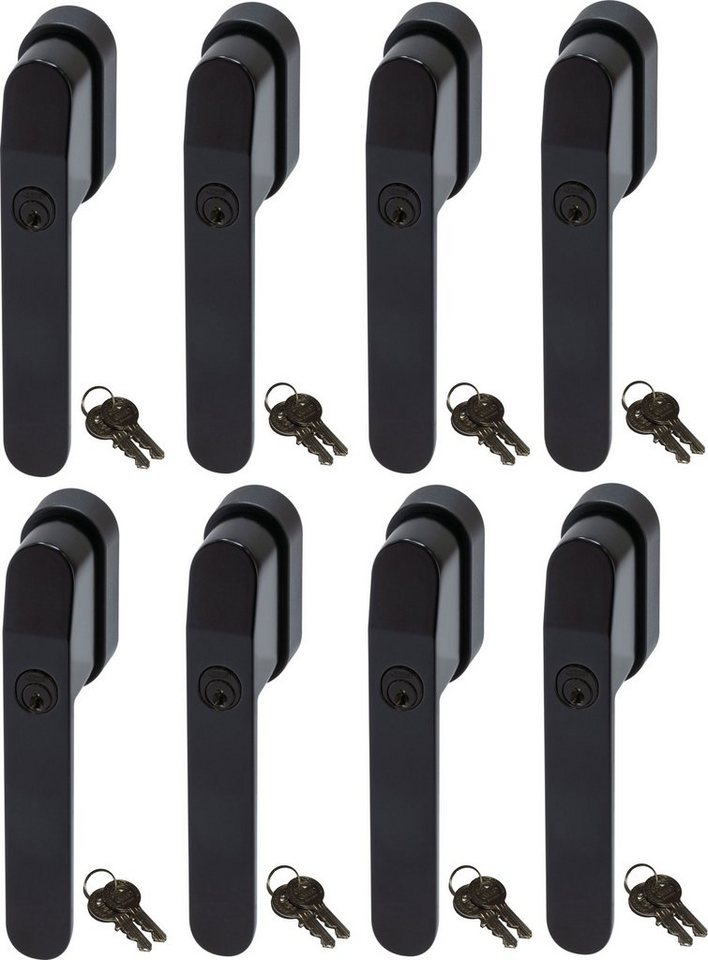 ABUS Fenstergriff FG400 abschließbarer Fenstergriff, gleichschließend, 8er Set, abschließbar, Kindersicherung von ABUS