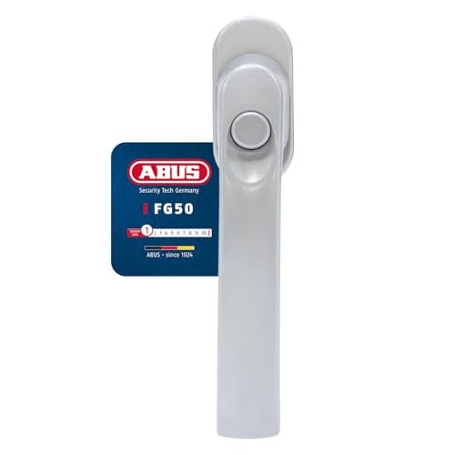 ABUS Fenstergriff FG50 - Fensterschloss mit verriegelbarem Druckknopf - ABUS-Sicherheitslevel 1 - 78774 - Silber ABUS Fenstergriff FG50 - Fensterschloss mit verriegelbarem Druckknopf - ABUS-Sicherheitslevel 1 - 78774 - Silber von ABUS