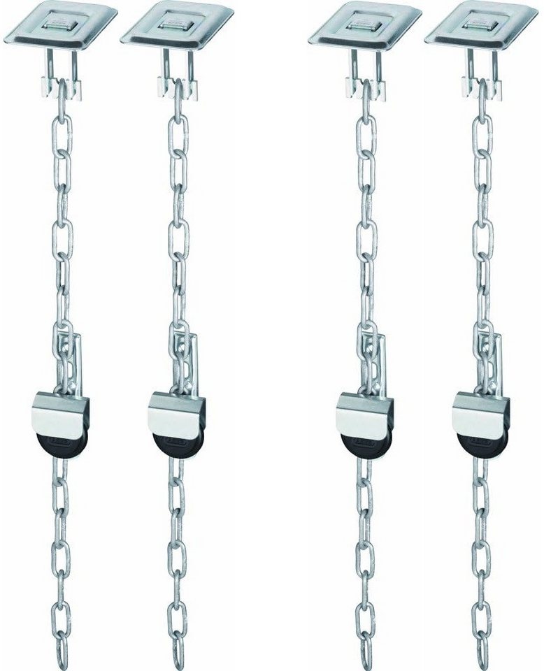 ABUS Gitterrostsicherung ABUS GS40 Gitterrostsicherung als 2er Set / Paketinhalt 4 Stk, (2-tlg) von ABUS