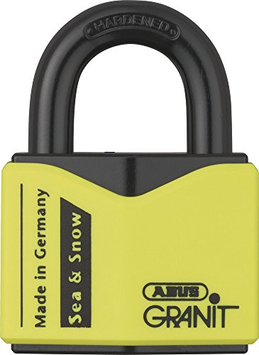 ABUS Granit Vorhängeschloss 37/55 Sea & Snow - aus gehärtetem Spezialstahl - Schlüssel - mit ABUS-Plus Scheibenzylinder - Sicherheitslevel 10 - Schwarz/Gelb ABUS Granit Vorhängeschloss 37/55 Sea & Snow - aus gehärtetem Spezialstahl - Schlüssel - mit ABUS-Plus Scheibenzylinder - Sicherheitslevel 10 - Schwarz/Gelb von ABUS