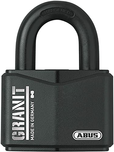 ABUS Granit Vorhängeschloss 37/60 #SZP für den Außeneinsatz - mit Sicherungskarte und Schlüssel - aus gehärtetem Spezialstahl - ABUS-Sicherheitslevel 10 - Schwarz ABUS Granit Vorhängeschloss 37/60 #SZP für den Außeneinsatz - mit Sicherungskarte und Schlüssel - aus gehärtetem Spezialstahl - ABUS-Sicherheitslevel 10 - Schwarz von ABUS
