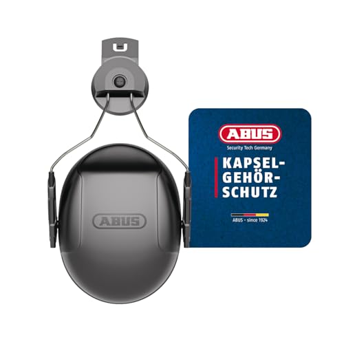 ABUS Kapselgehörschutz - Gehörschutz nach EN 352 für laute Arbeitsumgebungen - hoher Dämmwert SNR 31 dB - bequem und anpassbar - Zubehör für Schutzhelme Spector(-E) und Scator(-E) von ABUS