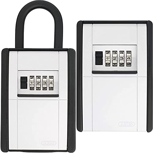 ABUS KeyGarage™ 797 - Schlüsselbox mit Bügel zur Befestigung - Schwarz-Silber & KeyGarage™ 787 - Schlüsselbox zur Wandmontage - Schwarz-Silber von ABUS