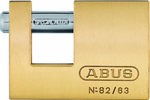 ABUS Messing-Vorhängeschloss 82/63 gl.-8502 - gleichschließend - Monoblock-Hangschloss für Rollgitter, Automaten u. v. m. - Verriegelungsbolzen aus gehärtetem Stahl - ABUS-Sicherheitslevel 6 ABUS Messing-Vorhängeschloss 82/63 gl.-8502 - gleichschließend - Monoblock-Hangschloss für Rollgitter, Automaten u. v. m. - Verriegelungsbolzen aus gehärtetem Stahl - ABUS-Sicherheitslevel 6 von ABUS