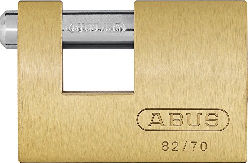 ABUS Messing-Vorhängeschloss 82/70 gl.-8511 - gleichschließend - Monoblock-Hangschloss für Rollgitter, Automaten u. v. m. - Verriegelungsbolzen aus gehärtetem Stahl - ABUS-Sicherheitslevel 6 ABUS Messing-Vorhängeschloss 82/70 gl.-8511 - gleichschließend - Monoblock-Hangschloss für Rollgitter, Automaten u. v. m. - Verriegelungsbolzen aus gehärtetem Stahl - ABUS-Sicherheitslevel 6 von ABUS
