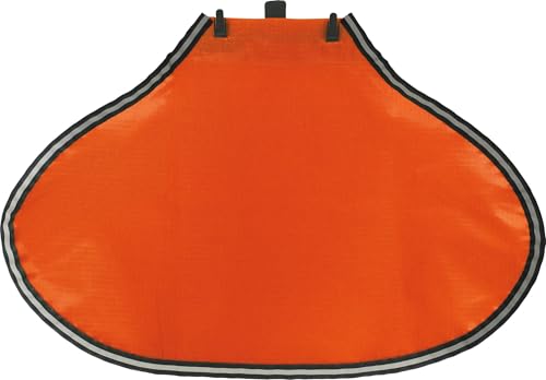 ABUS Nackenschutz Hi-Viz Yellow in Signalfarbe für Schutzhelm Spector(-E) und Scator(-E) - aus Polyester - mit reflektierenden Streifen und UV-Schutz - Persönliche Schutzausrüstung - orange von ABUS
