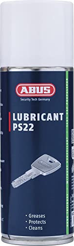 ABUS Pflegespray PS22 - Fettfreier Schmierstoff für Türzylinder, Autoschlösser, Werkzeuge - schützt vor Feuchtigkeit und Vereisung, 240ml von ABUS