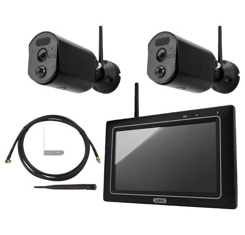ABUS Überwachungskamera Set: EasyLook Basic Set, Zusatzkamera, (Aufnahme auf Speicherkarte, mit IR-LEDs, mit 2-Wege-Kommunikation) von ABUS