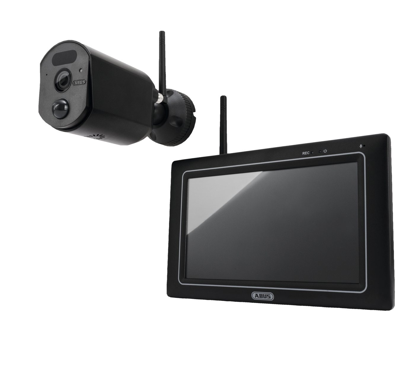 ABUS Smart Home Türklingel PPDF17000 EasyLook Basic Set Videoüberwachung (Innenraum, Außenbereich, 1 x EasyLook Monitor, 1 x EasyLook Kamera, Sirenenton am Monitor) von ABUS