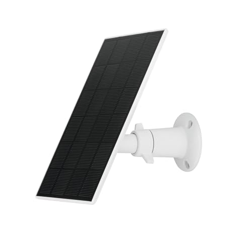 Solarpanel (PPIC91600) für Akku-Kamera Pro – Akku klimafreundlich & unabhängig vom Strompreis Laden; wetterfest, inkl. Halterung mit Kugelkopf (360 Grad drehen), 3-m-Kabel zur Kamera von ABUS