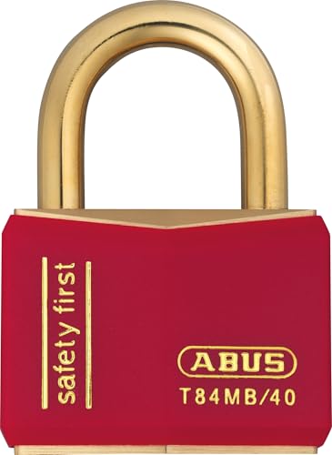 Abus - T84MB/40 40mm Red Safety First Rostfreie Vorhängeschloss - ABUT8440RED von ABUS