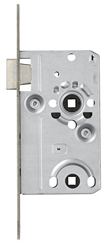 ABUS Tür-Einsteckschloss Bad Stumpf TKB20 für DIN-rechts Türen, silber, 57203 von ABUS