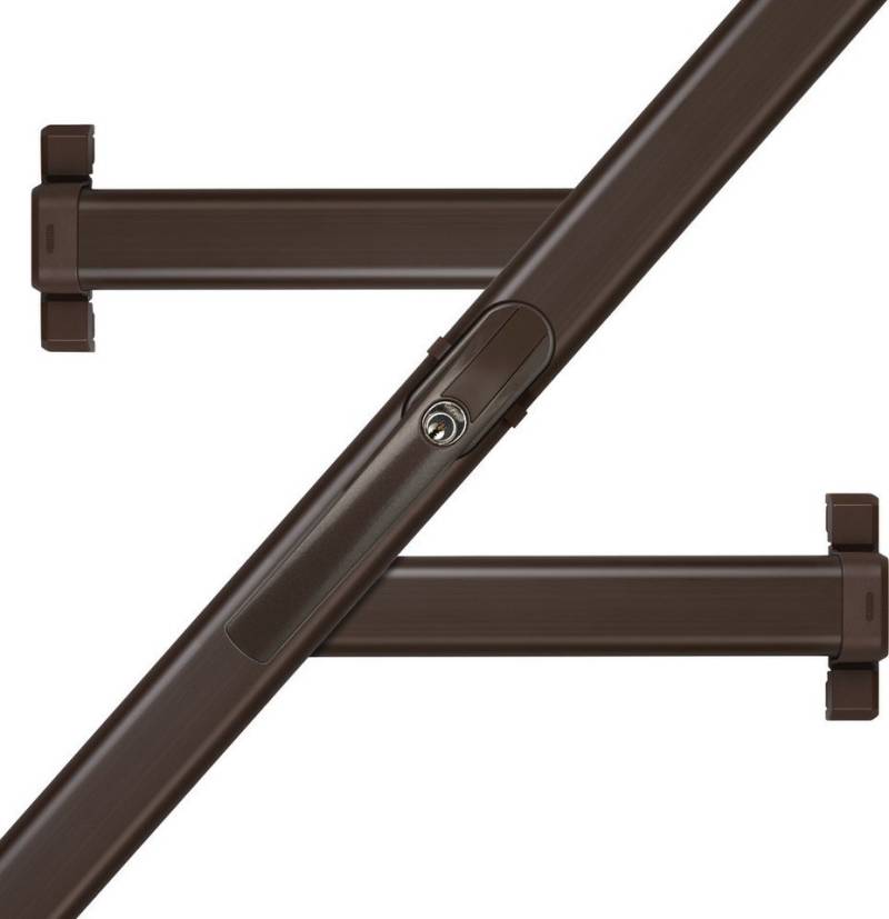ABUS Türbeschlag ABUS Fenster-Stangenschloss FOS550 B braun gleichschl. AL0125 von ABUS