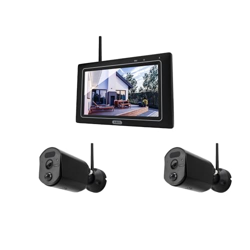 ABUS Überwachungskamera EasyLook BasicSet PPDF17000 – 2er Set Kamera + tragbarer Monitor mit Touchscreen - einfache Handhabung, Alarm- und Aufnahme-Modus, Gegensprechfunktion, Nachtsicht Schwarz 1080p ABUS Überwachungskamera EasyLook BasicSet PPDF17000 – 2er Set Kamera + tragbarer Monitor mit Touchscreen - einfache Handhabung, Alarm- und Aufnahme-Modus, Gegensprechfunktion, Nachtsicht Schwarz 1080p von ABUS
