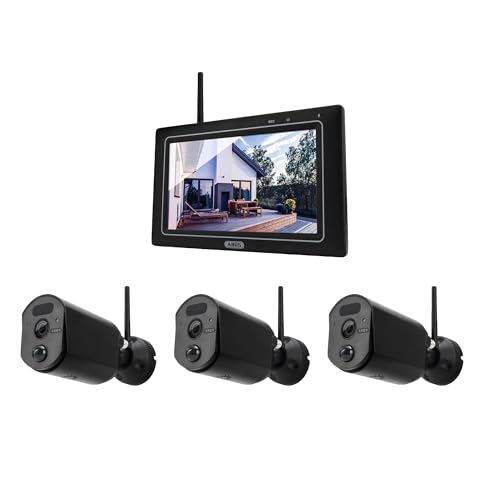 ABUS Überwachungskamera EasyLook BasicSet PPDF17000 – 3er Set Kamera + tragbarer Monitor mit Touchscreen - einfache Handhabung, Alarm- und Aufnahme-Modus, Gegensprechfunktion, Nachtsicht Schwarz 1080p ABUS Überwachungskamera EasyLook BasicSet PPDF17000 – 3er Set Kamera + tragbarer Monitor mit Touchscreen - einfache Handhabung, Alarm- und Aufnahme-Modus, Gegensprechfunktion, Nachtsicht Schwarz 1080p von ABUS