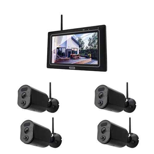 ABUS Überwachungskamera EasyLook BasicSet PPDF17000 – 4er Set Kamera + tragbarer Monitor mit Touchscreen - einfache Handhabung, Alarm- und Aufnahme-Modus, Gegensprechfunktion, Nachtsicht Schwarz 1080p ABUS Überwachungskamera EasyLook BasicSet PPDF17000 – 4er Set Kamera + tragbarer Monitor mit Touchscreen - einfache Handhabung, Alarm- und Aufnahme-Modus, Gegensprechfunktion, Nachtsicht Schwarz 1080p von ABUS