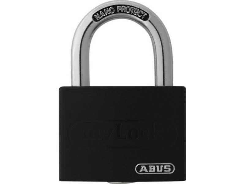 ABUS Vorhängeschloss ABUS 49946 3 Zylindervorhangschloss T65AL/40 schwarz gl. Schlosskörperbreite 43 individuell beschreibbare Kunststoffummantelung · Schlosskörper aus Aluminium · automatisch verriegelnd · hoher Wiedererkennungswert durch verschiedene Farben ABUS Vorhängeschloss ABUS 49946 3 Zylindervorhangschloss T65AL/40 schwarz gl. Schlosskörperbreite 43 individuell beschreibbare Kunststoffummantelung · Schlosskörper aus Aluminium · automatisch verriegelnd · hoher Wiedererkennungswert durch verschiedene Farben von ABUS