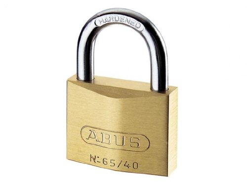 ABUS Vorhängeschloss Messing 65/25 gl.-6254 - gleichschließend - Kofferschloss - Schlosskörper aus massivem Messing - gehärteter Stahlbügel - ABUS-Sicherheitslevel 3 von ABUS
