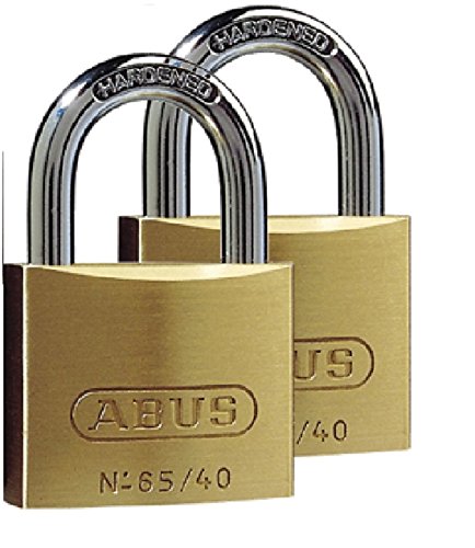 ABUS Vorhängeschloss Messing 65/40 - 2er Set, gleichschließend - Kellerschloss, Spindschloss u. v. m.- Messing-Schlosskörper - gehärteter Stahlbügel - ABUS-Sicherheitslevel 5 ABUS Vorhängeschloss Messing 65/40 - 2er Set, gleichschließend - Kellerschloss, Spindschloss u. v. m.- Messing-Schlosskörper - gehärteter Stahlbügel - ABUS-Sicherheitslevel 5 von ABUS