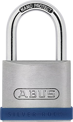 ABUS Vorhängeschloss Silver Rock 5/45 aus massivem Zink - mit Silikon Schutzrahmen - Kellerschloss u. v. m - ABUS-Sicherheitslevel 6 - Blau/Silber ABUS Vorhängeschloss Silver Rock 5/45 aus massivem Zink - mit Silikon Schutzrahmen - Kellerschloss u. v. m - ABUS-Sicherheitslevel 6 - Blau/Silber von ABUS