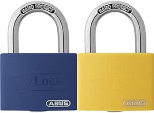 ABUS Vorhängeschloss T65AL/40 myLOCK - individuell beschreibbar - Spindschloss - massiver Aluminium-Schlosskörper - ABUS-Sicherheitslevel 5 - Blau ABUS Vorhängeschloss T65AL/40 myLOCK - individuell beschreibbar - Spindschloss - massiver Aluminium-Schlosskörper - ABUS-Sicherheitslevel 5 - Blau von ABUS