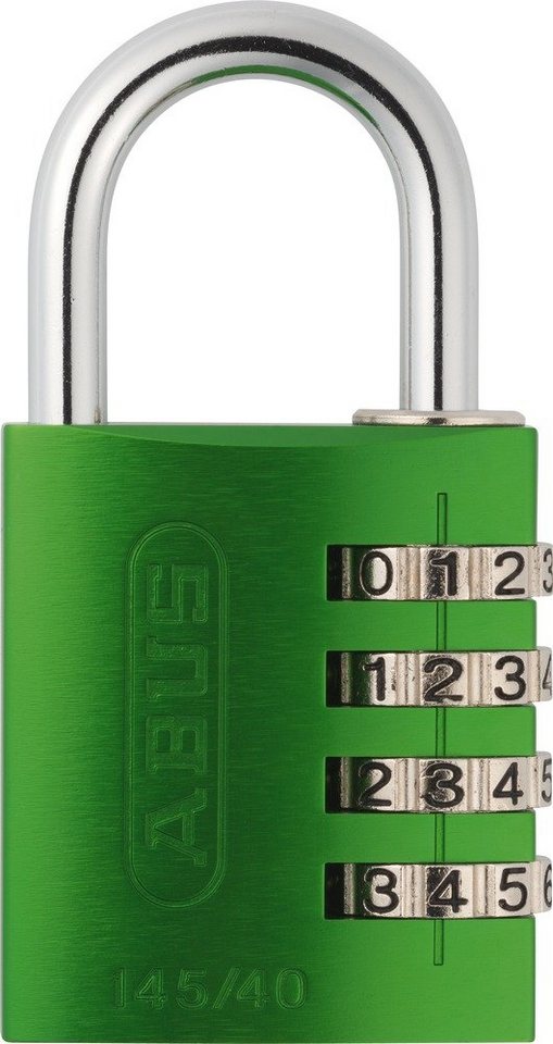 ABUS Vorhängeschloss Zahlenschloss 145 40 grün B DFNLI von ABUS