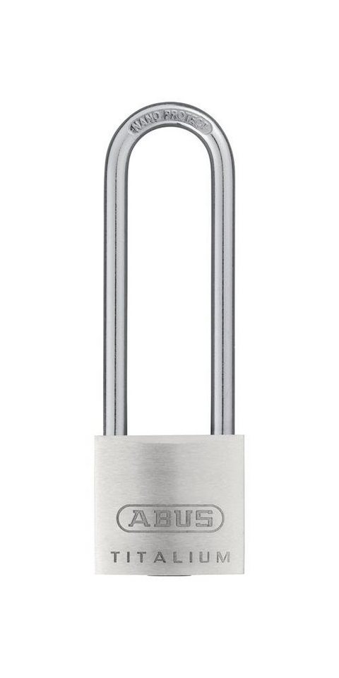 ABUS Vorhängeschloss Zylindervorhangschloss 64TI/30HB60 Schlosskörperbreite 30 mm Titalium verschiedenschließend von ABUS