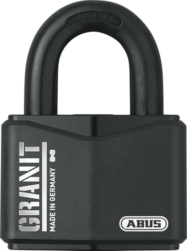 ABUS Vorhangschloss Granit 37/70 Premium-Schloss für höchste Beanspruchungen - Sicherheitslevel 10 - inkl. 2 Schlüssel - schwarz - 20117 70mm von ABUS