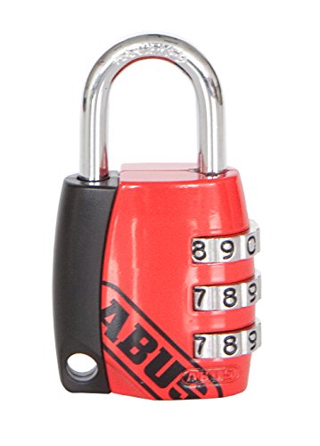 ABUS Zahlen-Vorhangschloss 155/20 mit verstellbarem Code, rot 535116 von ABUS