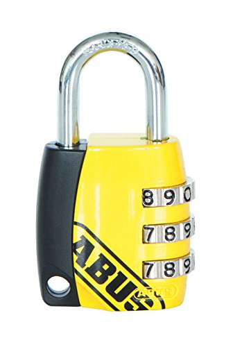 ABUS Zahlenschloss 155/20 - Vorhängeschloss mit Zinkdruckguss-Gehäuse - Kofferschloss / Spindschloss mit individuell einstellbarem Zahlencode - ABUS-Sicherheitslevel 3 - Gelb/Schwarz ABUS Zahlenschloss 155/20 - Vorhängeschloss mit Zinkdruckguss-Gehäuse - Kofferschloss / Spindschloss mit individuell einstellbarem Zahlencode - ABUS-Sicherheitslevel 3 - Gelb/Schwarz von ABUS