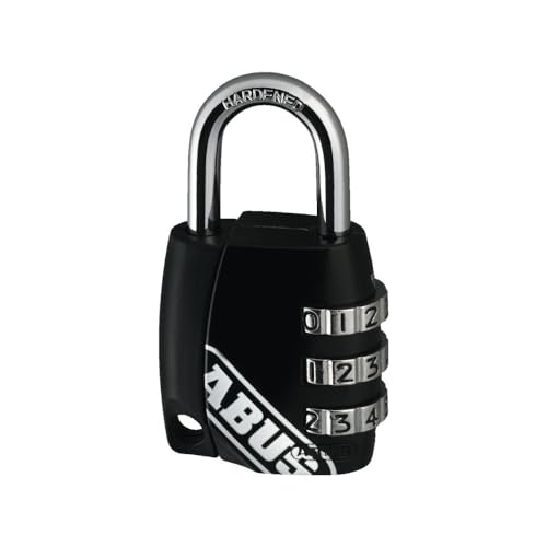 ABUS Zahlenschloss 155/30 - Vorhängeschloss mit Zinkdruckguss-Gehäuse - Kofferschloss / Spindschloss mit individuell einstellbarem Zahlencode - ABUS-Sicherheitslevel 3 - Schwarz von ABUS