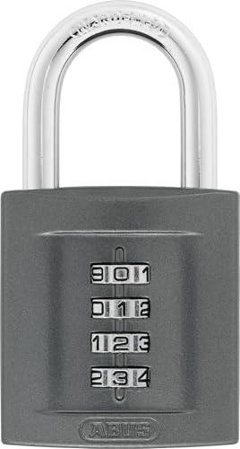 ABUS Zahlenschloss 158/50 - Vorhängeschloss mit Zinkgussdruck-Gehäuse - mit individuell einstellbarem Zahlencode - ABUS-Sicherheitslevel 5 - Dunkelgrau ABUS Zahlenschloss 158/50 - Vorhängeschloss mit Zinkgussdruck-Gehäuse - mit individuell einstellbarem Zahlencode - ABUS-Sicherheitslevel 5 - Dunkelgrau von ABUS