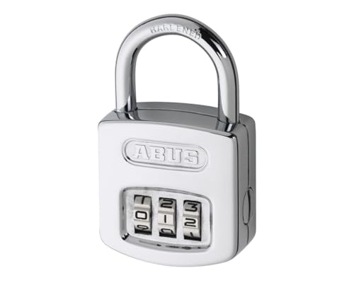 ABUS Zahlenschloss 160/40 - Vorhängeschloss in hochglanz-verchromter Optik - mit individuell einstellbarem Zahlencode - 35013 - ABUS-Sicherheitslevel 5 - Silber ABUS Zahlenschloss 160/40 - Vorhängeschloss in hochglanz-verchromter Optik - mit individuell einstellbarem Zahlencode - 35013 - ABUS-Sicherheitslevel 5 - Silber von ABUS