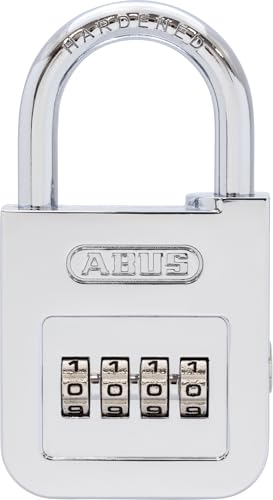 ABUS Zahlenschloss 160/50 - Vorhängeschloss in hochglanz-verchromter Optik - mit individuell einstellbarem Zahlencode - 32076 - ABUS-Sicherheitslevel 6 - Silber ABUS Zahlenschloss 160/50 - Vorhängeschloss in hochglanz-verchromter Optik - mit individuell einstellbarem Zahlencode - 32076 - ABUS-Sicherheitslevel 6 - Silber von ABUS