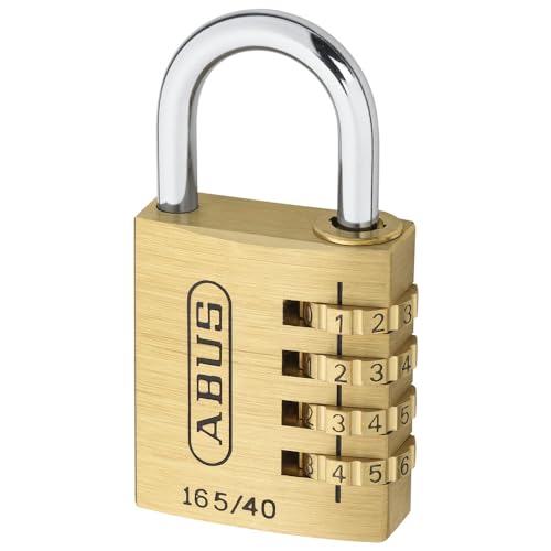 ABUS Zahlenschloss 165/40 - Vorhängeschloss aus Messing - mit individuell einstellbarem Zahlencode - Kofferschloss / Spindschloss - ABUS-Sicherheitslevel 4 ABUS Zahlenschloss 165/40 - Vorhängeschloss aus Messing - mit individuell einstellbarem Zahlencode - Kofferschloss / Spindschloss - ABUS-Sicherheitslevel 4 von ABUS