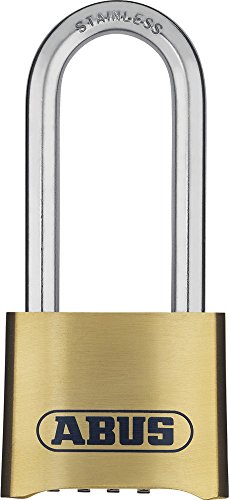 ABUS Zahlenschloss 180IB/50HB63 - Vorhängeschloss mit hohem Bügel - wetterfest - mit einstellbarem Zahlencode - ABUS-Sicherheitslevel 5 - Messingfarben ABUS Zahlenschloss 180IB/50HB63 - Vorhängeschloss mit hohem Bügel - wetterfest - mit einstellbarem Zahlencode - ABUS-Sicherheitslevel 5 - Messingfarben von ABUS