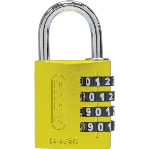 ABUS | Zahlenschloss | Aluminium | 144/40 Lock-Tag | VE 6 Stk | gelb von ABUS